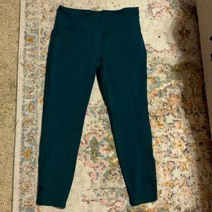 Dark teal active leggings